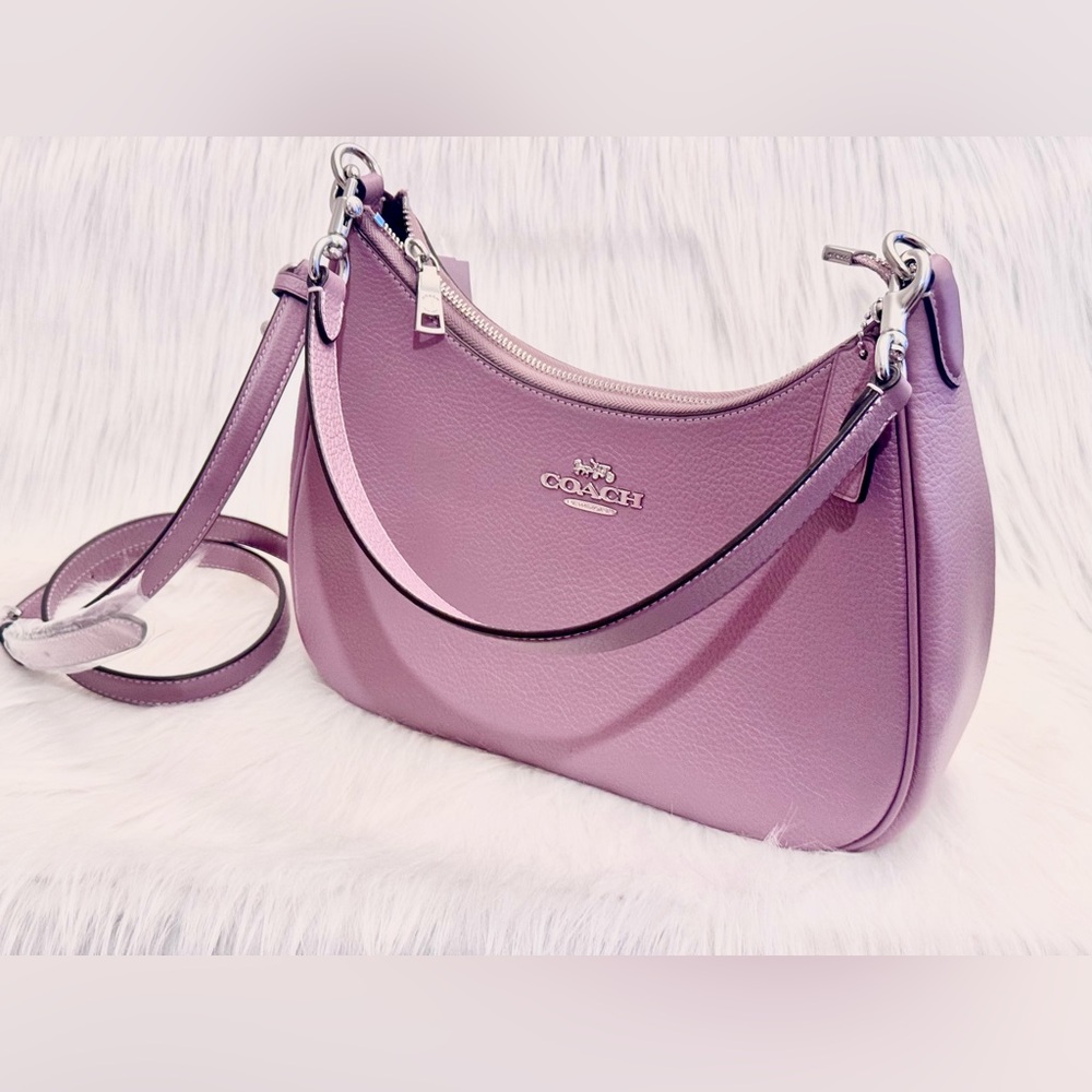 Coach Teri Hobo Leather Shoulder Bag - Picture 6 of 10
